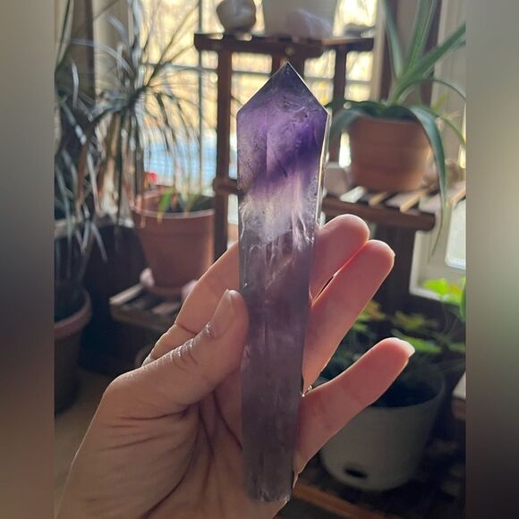 🛑SOLD🛑6” High Quality Amethyst Crystal Root Wand - Picture 4 of 12